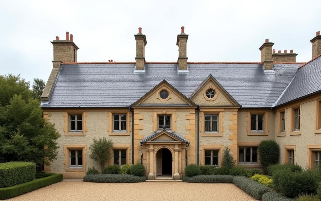 18th-Century manor house roof restoration